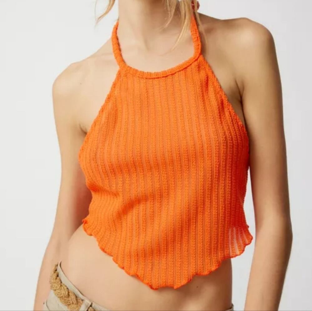 Urban Renewal Remnants Hanky Hem Halter Top
